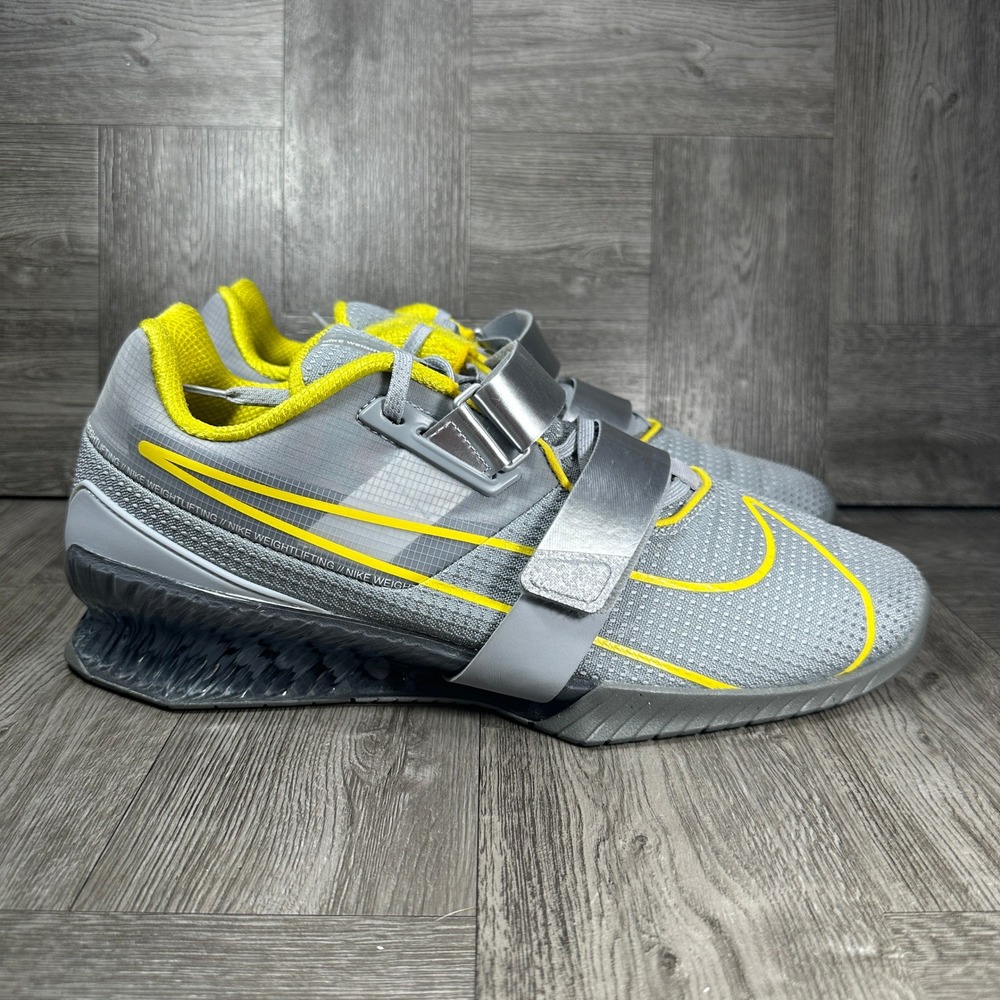 Nike Romaleos 4 Weightlifting Mens 13 Grey Volt Powerlifting NEW CD3463-002